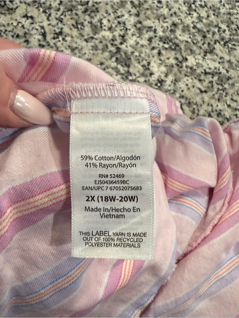 Women's Pink & Purple Striped Capri Pajama Pants - Picture 4 of 4